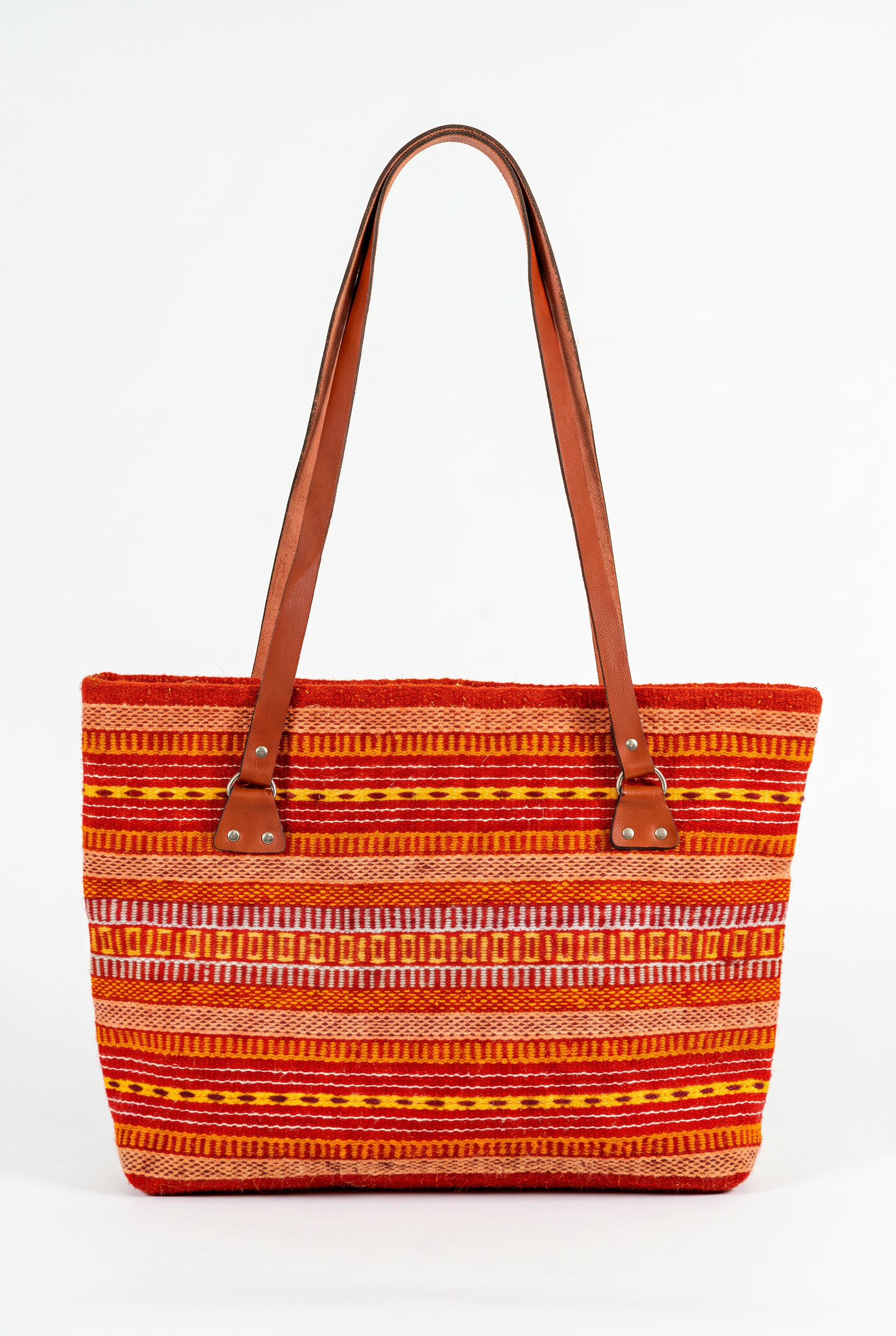 Bolso Rojo de Teotitlán — handwoven Zapotec rug by Wilmer Vásquez Luis