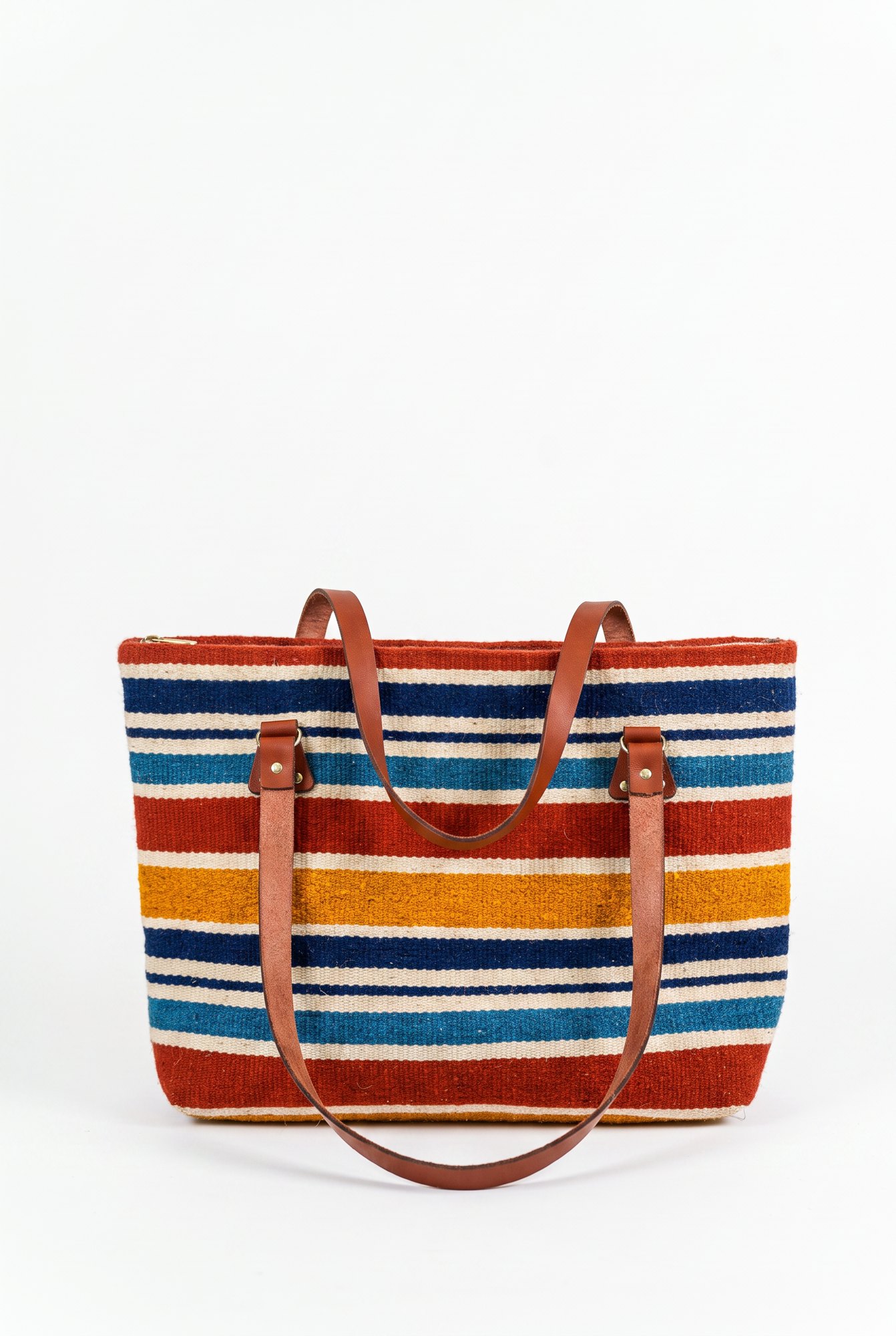 Bolso Serape de Teotitlán — handwoven Zapotec rug by Wilmer Vásquez Luis